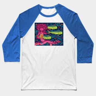 Colorful Swim Baseball T-Shirt